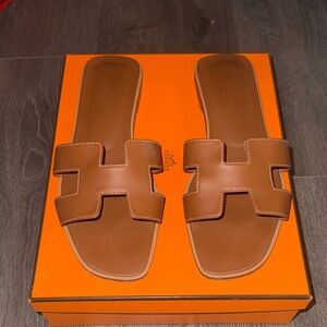 Hermes Brown Sandals
